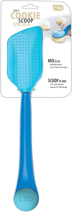 Spatula 2 In 1 Cookie Scoop Blue Td5325