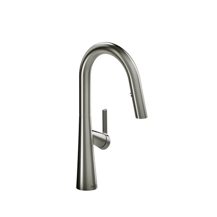 Kitchen Faucet Ludik Pull Down 1 Lever Stainless Steel Swivel Spout 1 Hole Brass 9-1/8 Inch 1.6 Gallons per Minute