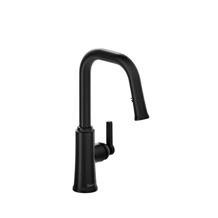 Kitchen Faucet Trattoria 1 Lever Black 1.5 Gallons per Minute U-Spout