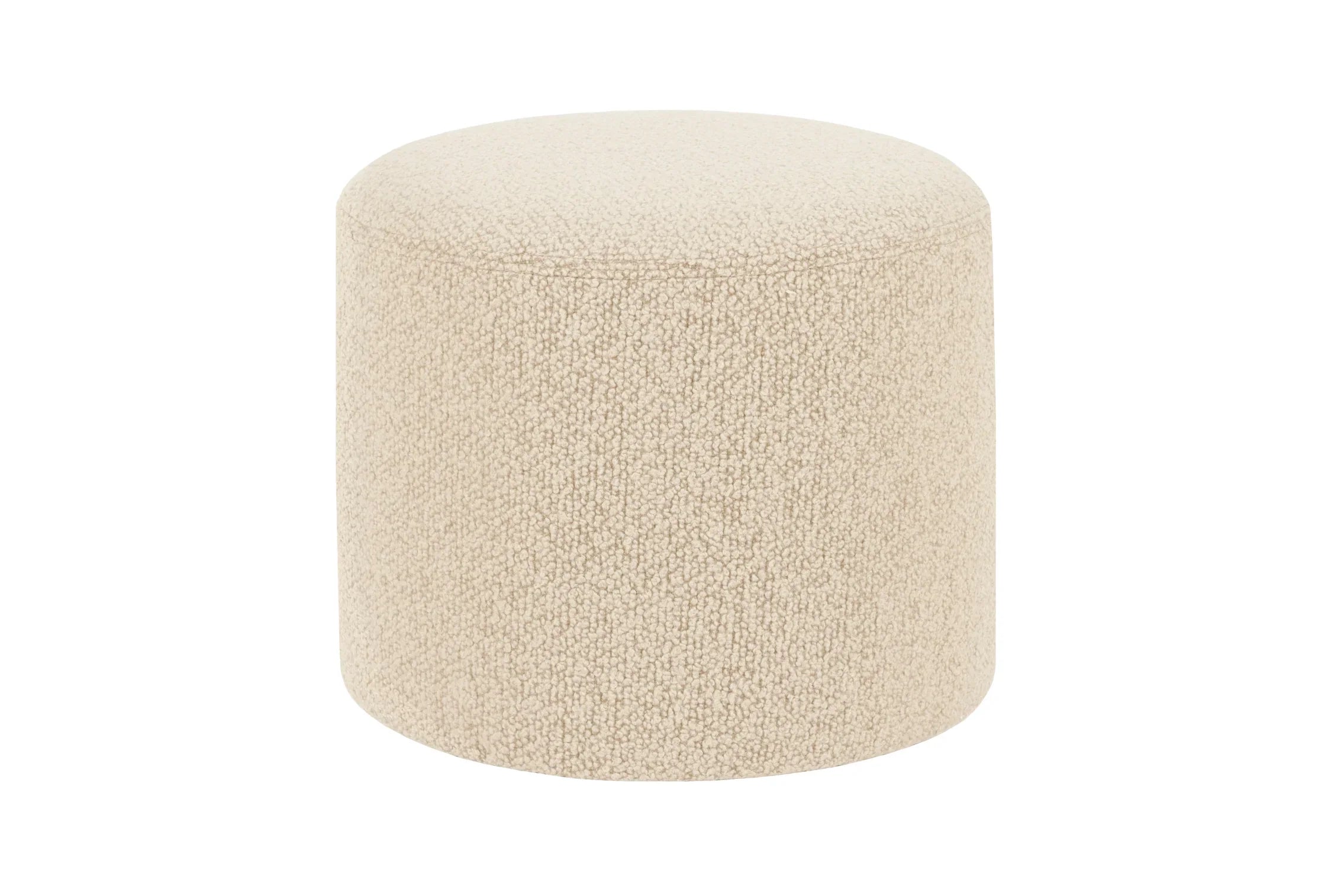 Bon Eggshell Round Pouf