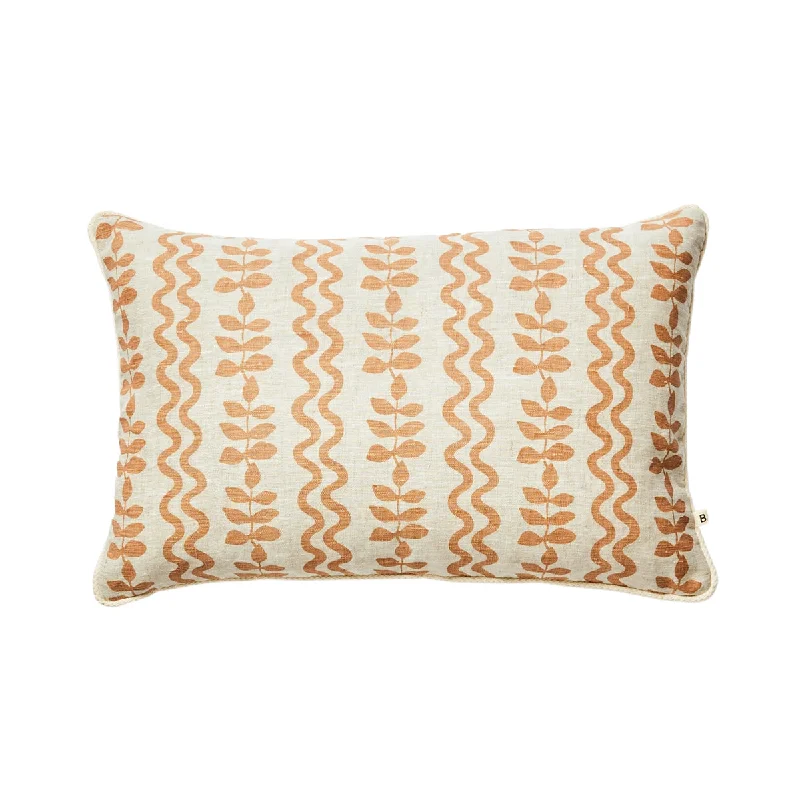 Life X Bonnie & Neil Ferns & Waves Cushion (40 x 60cm, Bone, Wheat)