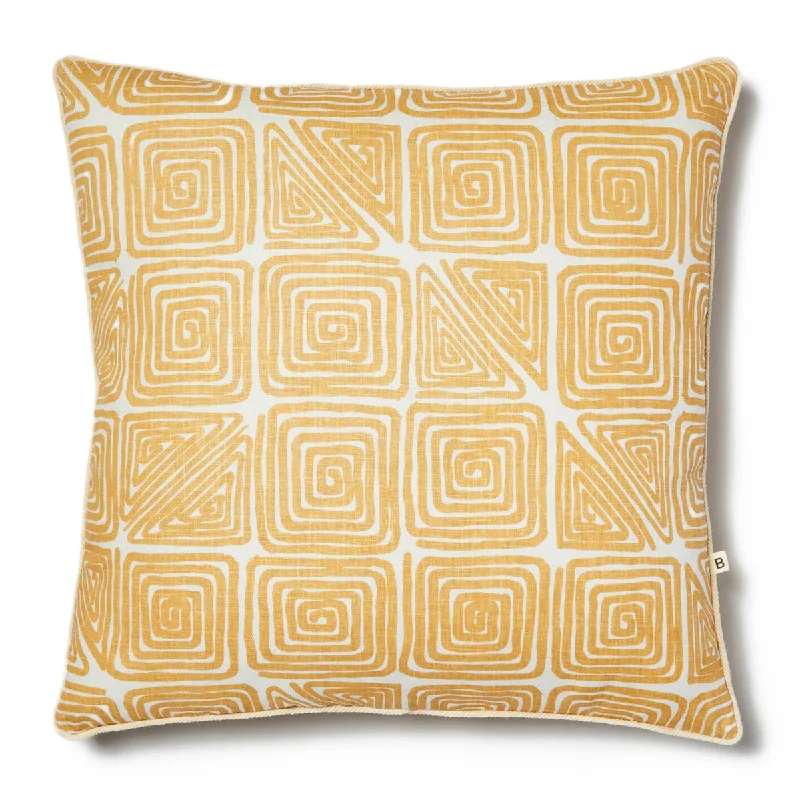 Maze Mustard Cushion (50cm)