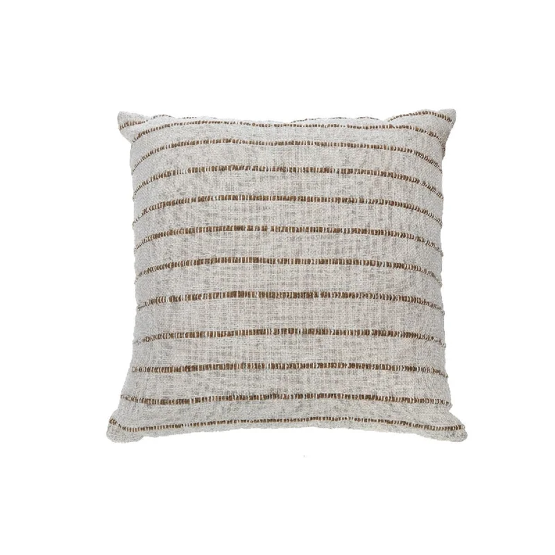 Cotton Slub Rib Cushion 18 X 18 - Set of 2