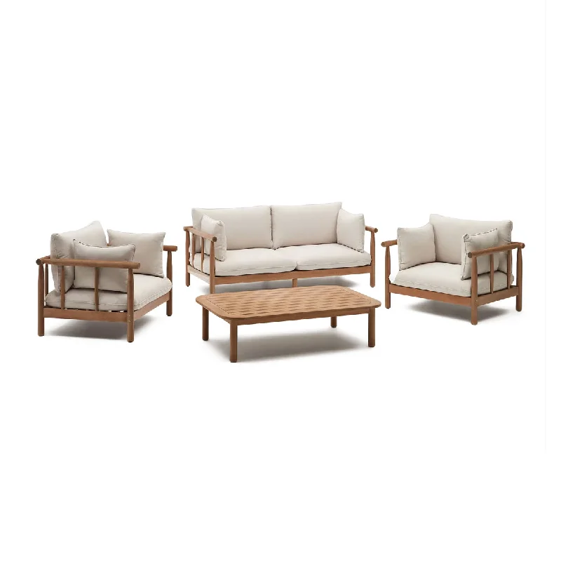 Sacova Outdoor Sofa Set (2 Seater, 2 Armchair, Coffee Table)