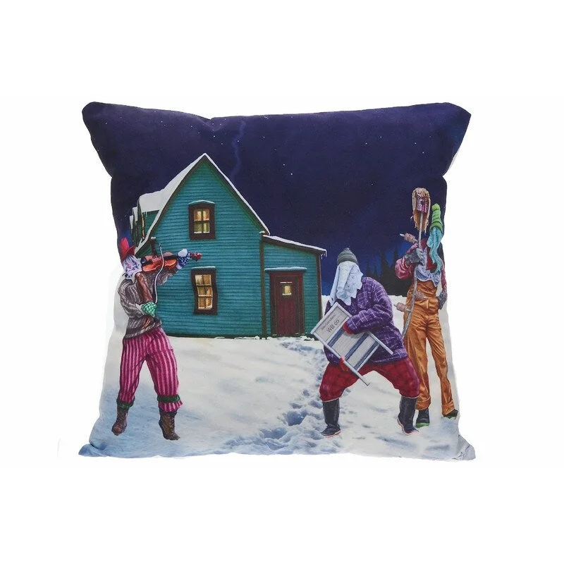 Velvet Cushion (Washboard Mummer) (18 X 18) - Set of 2