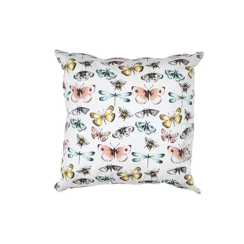 Cotton Cushion (18" X 18") (butterfly) - Set Of 2