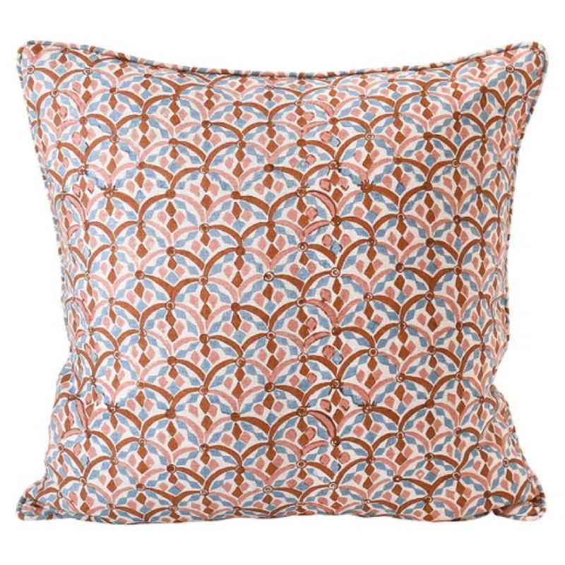 Positano Winter Bloom Linen Cushion