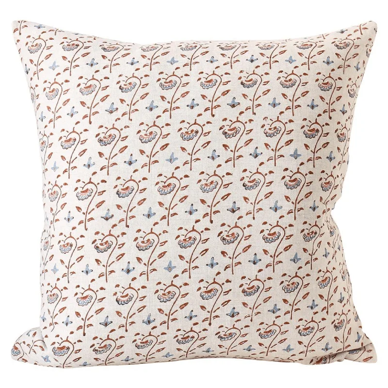 Rangoli Winter Bloom Linen Cushion