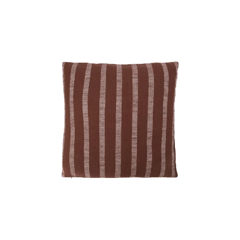 Thame Brown Stripe Cushion Cover