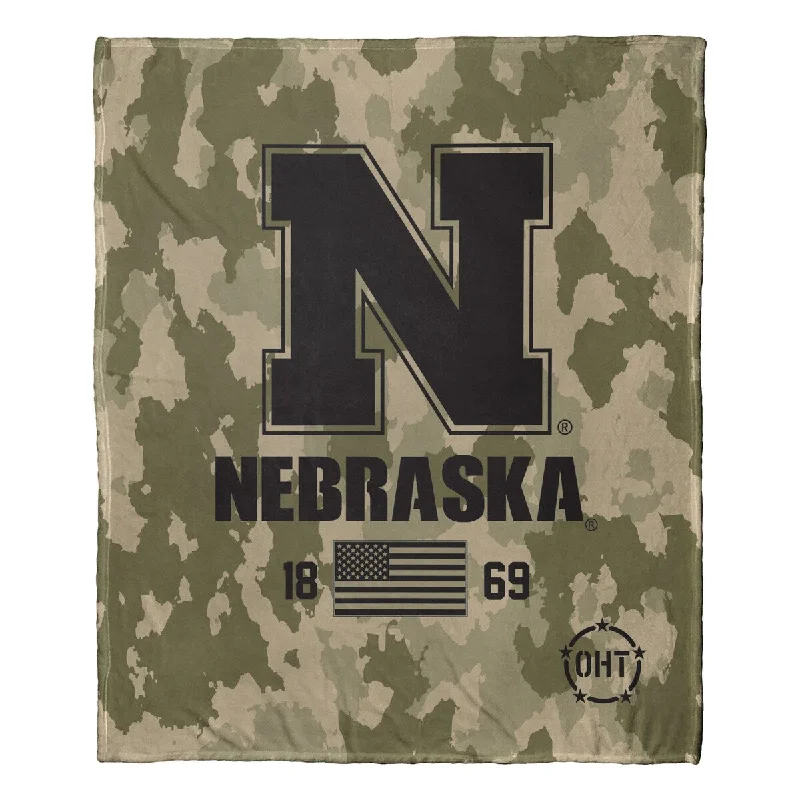 COL 575 Nebraska OHT Special OPS Silk Touch Throw