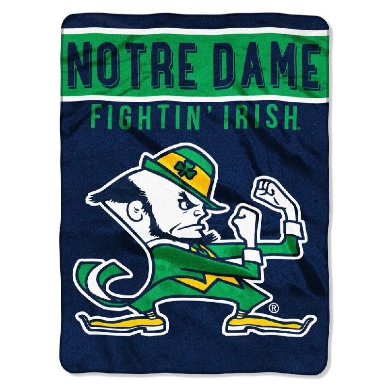 COL 803 Notre Dame Basic Raschel Throw