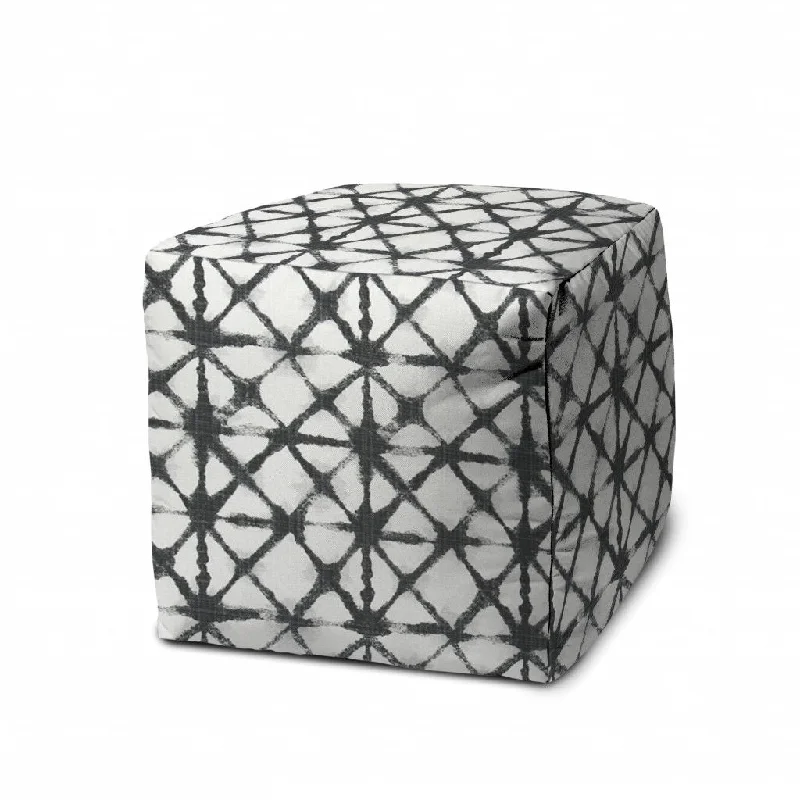 Cube Indoor / Outdoor Pouf Cover - Gray