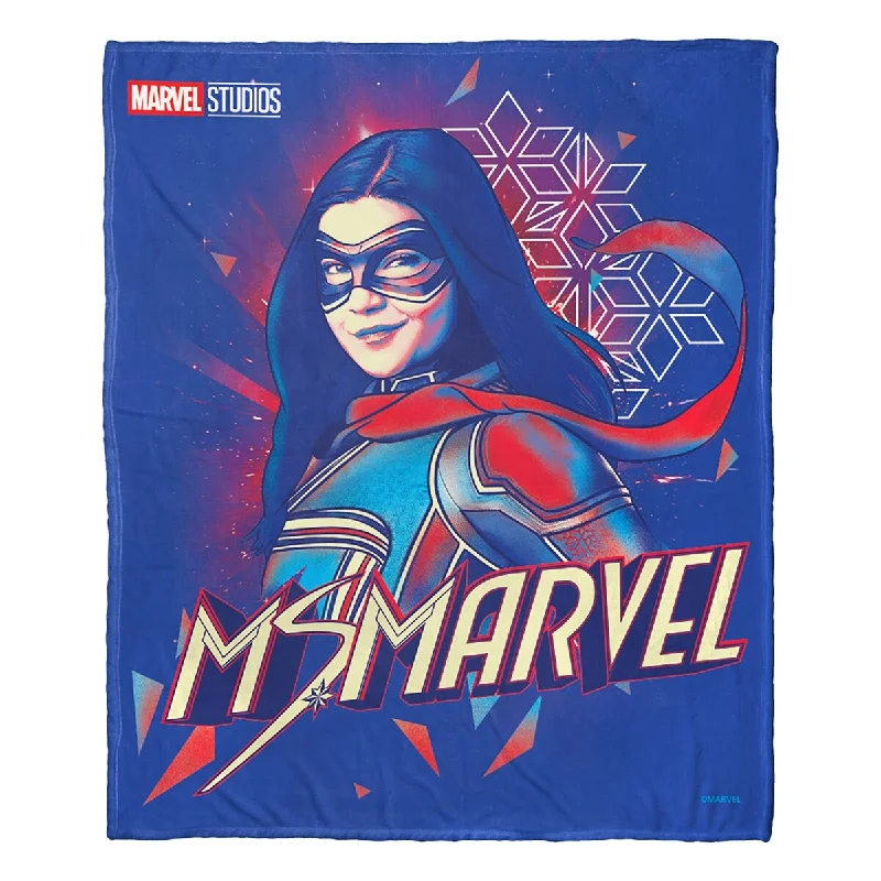 Marvel Ms Marvel Colorful Ms MarvelSilk Touch Throw Blanket