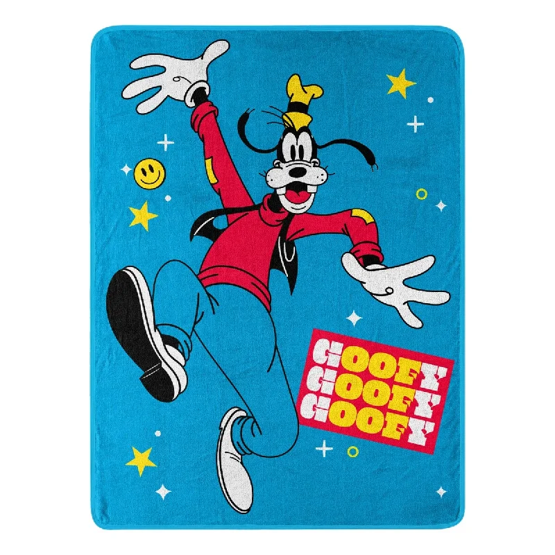 Mickey Mouse Goofy Guy Micro Raschel Throw