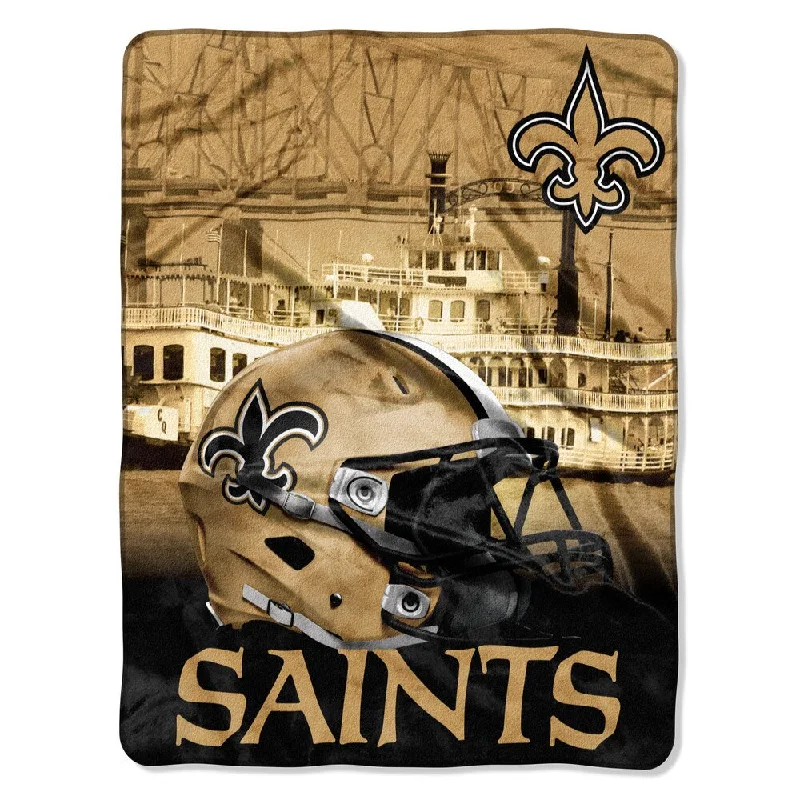 NFL 071 Saints Heritage Silk Touch Throw