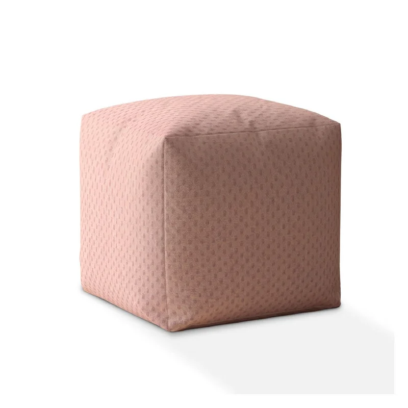 Polyester Pouf Cover - Pink