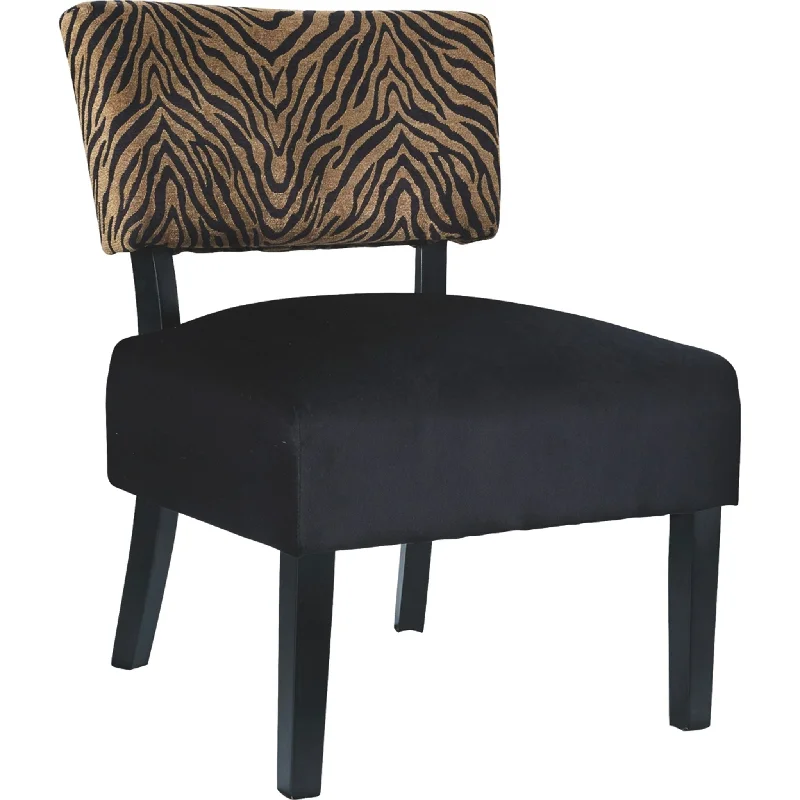 Parvin Accent Chair - Black/Gold