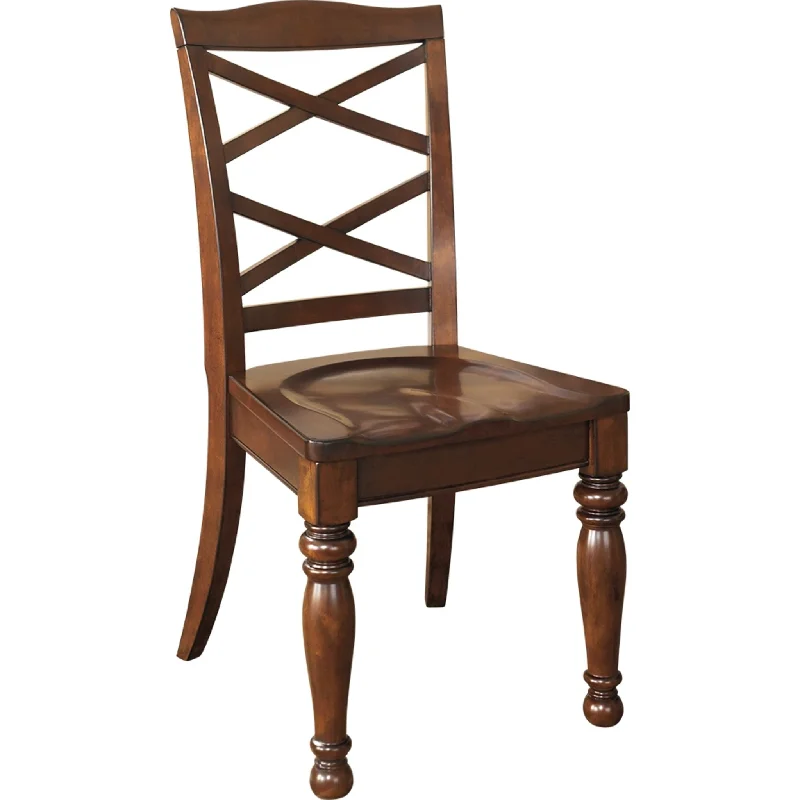 Porter Side Chair - Rustic Brown - (D697-01)