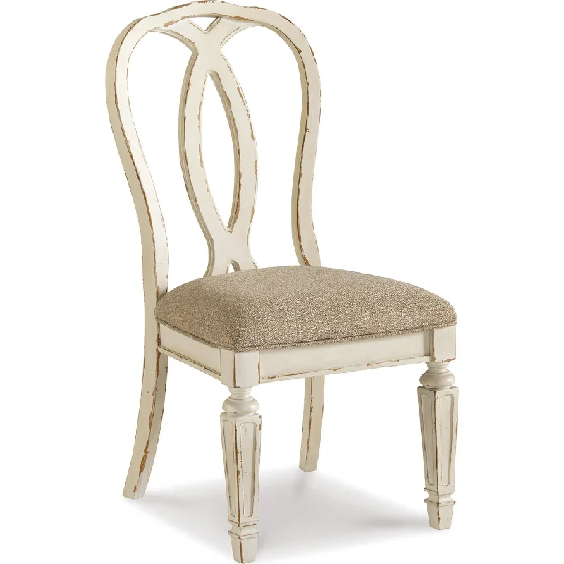 Realyn Side Chair - Chipped White - (D743-02)