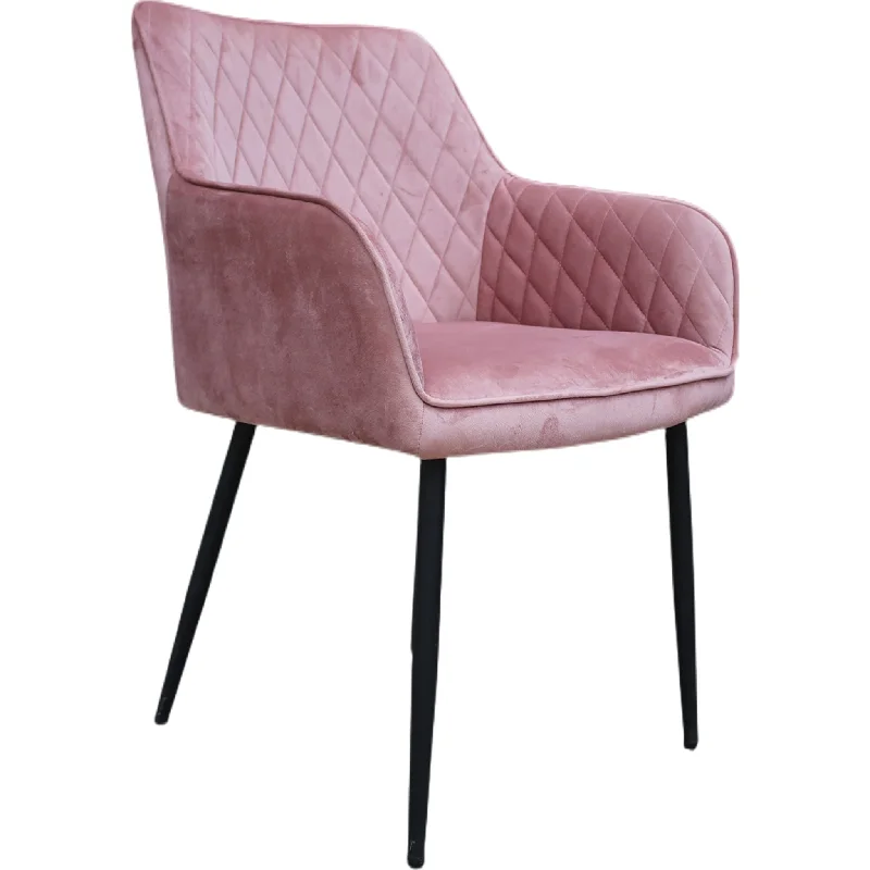 Roseline Arm Chair - Velvet Blush - (D742125433SHCS)