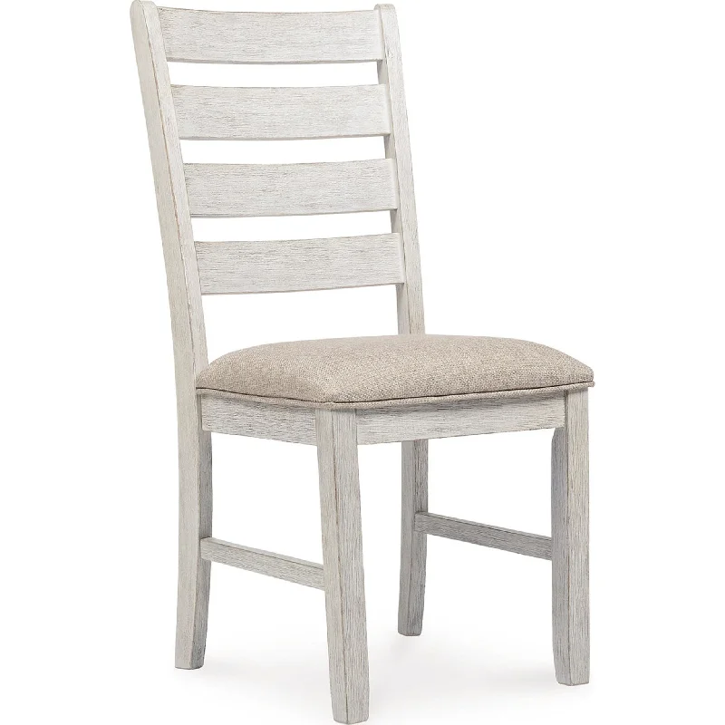 Skempton Side Chair - White/Light Brown - (D394-01)