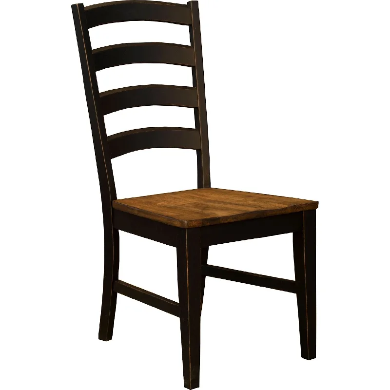 Stormy Ridge Ladderback Side Chair - Chicory/Slate Black - (STOBL255K)