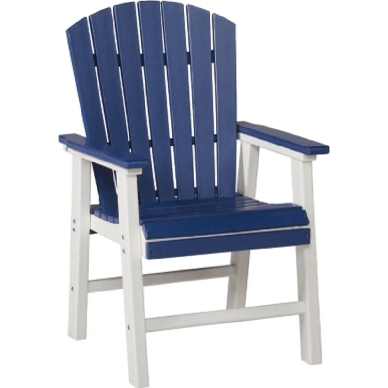 Toretto Outdoor Arm Chair (set of 2) - Blue/White