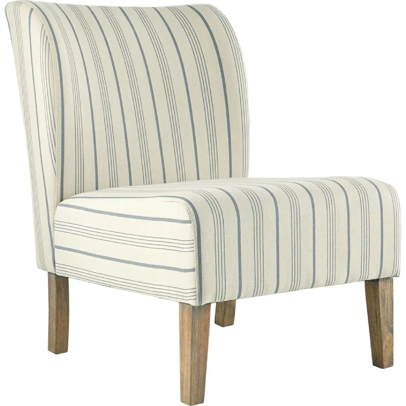 Triptis Accent Chair - Cream/Blue